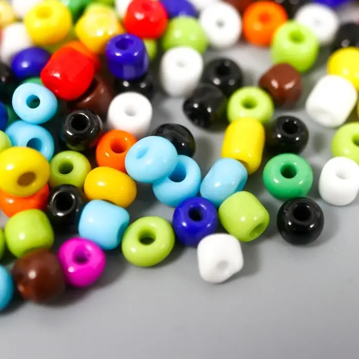 Бисер  Бисер "Ассорти цветное" 6 мм 20 гр