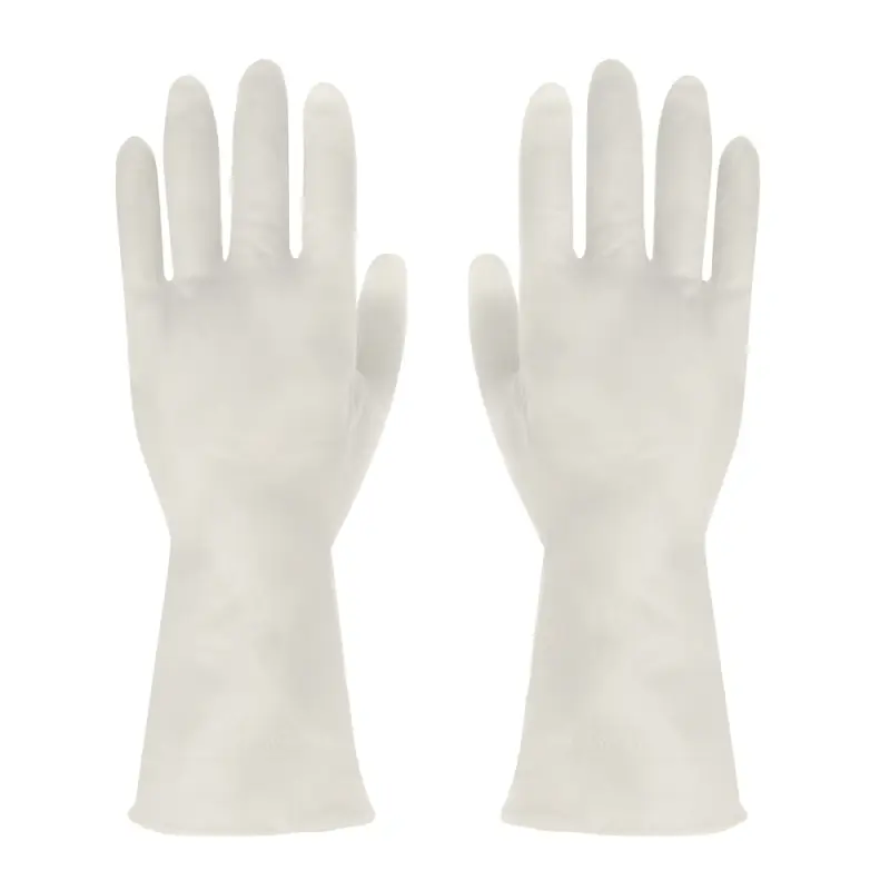 Перчатки хозяйственные ультра-прочные, тм VETTA, ПВХ, 60 гр, размер L, цвет белый, поливинилхлорид
