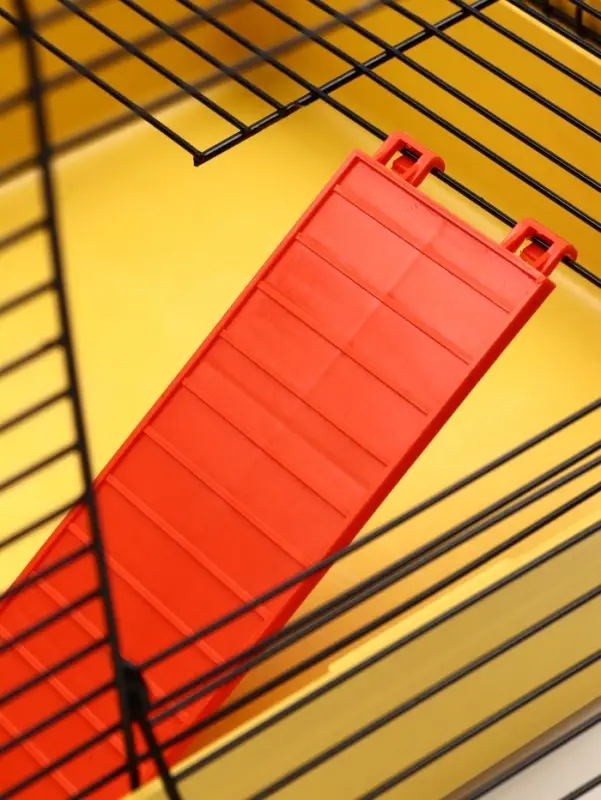 Клетка для грызунов "Мини" одноярусная, 29 x 25 х 24 см, желтый