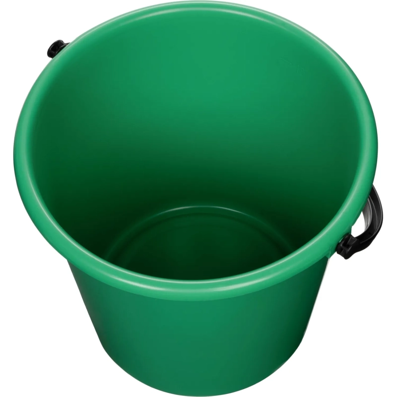 Ведро 10 л хозяйственное пластиковое зеленое