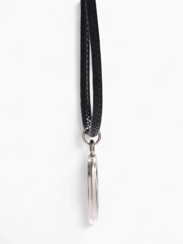 Кулон на шнурке &laquo;Инь-ян&raquo;, чёрно-белый в серебре, 45 см