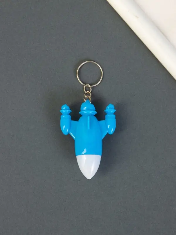 Фонарик брелок для ключей на кольце &laquo;Ракета&raquo;, LR41&times;3 шт., 5&times;3&times;1.7 см, МИКС