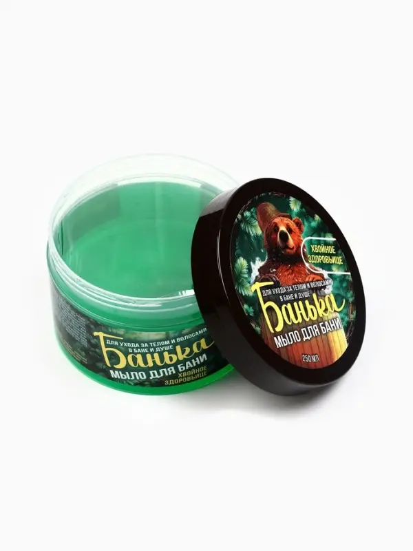 Мыло для бани густое &laquo;Банька&raquo; хвойное здоровьице, 250 мл