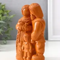 Фигура «Семейный оберег», 14×8.5×6 см, красная глина