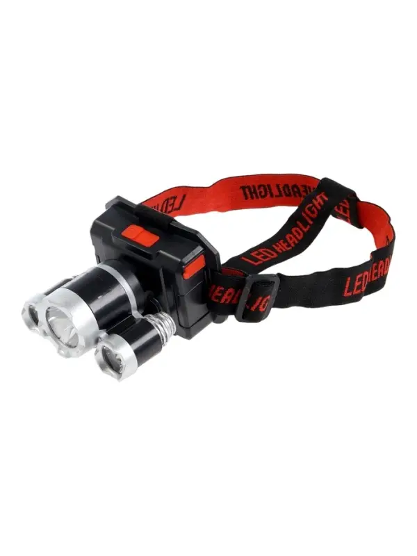 Фонарь налобный аккумуляторный &laquo;Мастер К&raquo;, 10 Вт, 1200 мАч, 600 Лм, 8&times;9&times;6 см