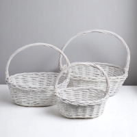 Набор корзин овальные 3 шт      L:39x29 см, Н12 см/37см, дно 32x22 см. M:32x25xH11xHH32xB26x17 S:26x