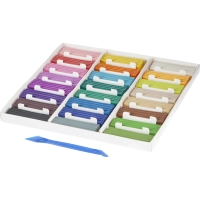 Пластилин клас.Комус Класс(№1 School)ColorPics 24 цв 480г,со стеком,картон