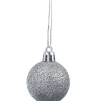 Ёлочные игрушки &laquo;Званный вечер&raquo;, шары новогодние, d=4 см, 18 шт., серебристые