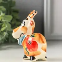 Фигурка фарфор &laquo;Козлик Паша&raquo;, 8.5 см, гжель, цветная, МИКС