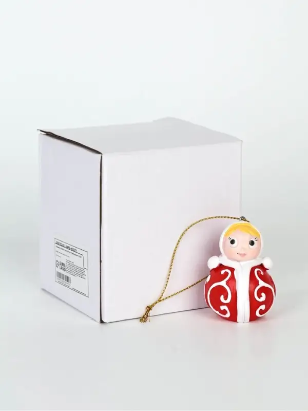 Ёлочная игрушка, полистоун &laquo;Неваляшка&raquo;, набор 5 шт.