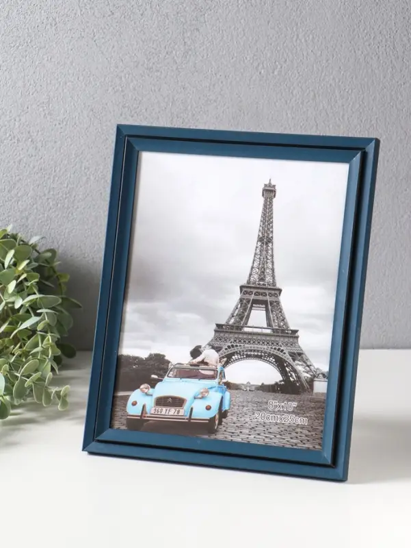Фоторамка пластик 20х25 см "Остин" иссиня-чёрный 23,5х18,5х1,5 см