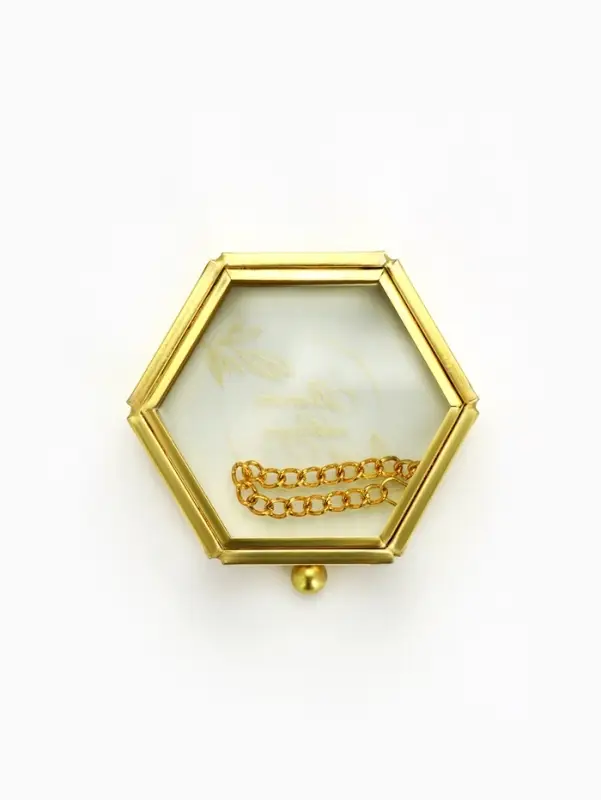 Шкатулка для украшений &laquo;Вместе навсегда&raquo;, 7&times;6&times;3.5 см, стекло