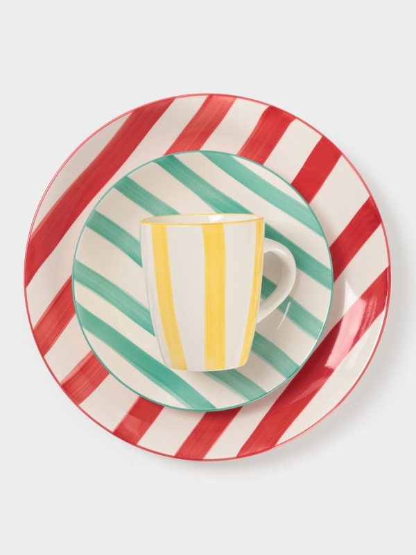 Тарелка Доляна "Райе" 19см, 19,5х2, цвет зеленый