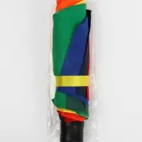 Зонт механический &laquo;Радуга&raquo;, 3 сложения, 8 спиц, R=48/55 см, d=96 см, разноцветный