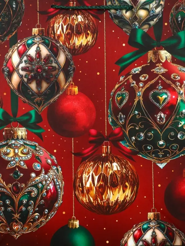 Пакет подарочный новогодний ламинированный, «Новогодняя пора» , 26×12×32 см