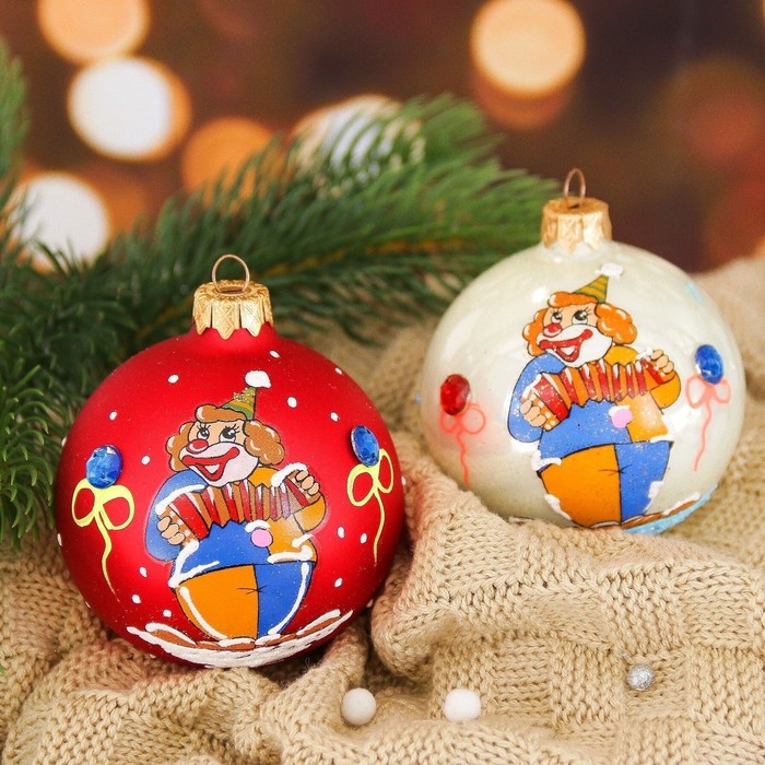 Шар Шар "Клоун с гармошкой" 8 см микс