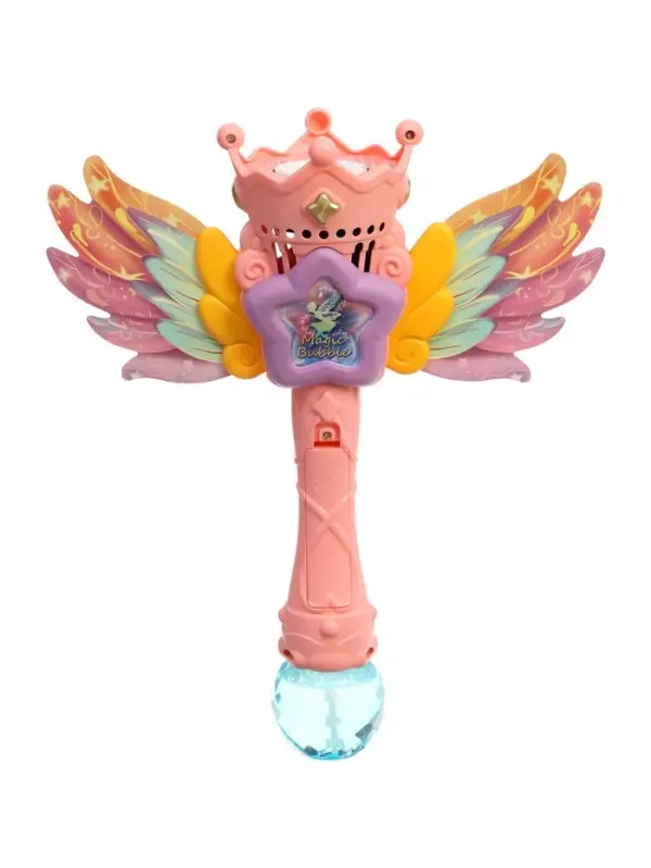 Генератор мыльных пузырей &laquo;Волшебная палочка Феи&raquo;, световые эффекты, работает от батарейки