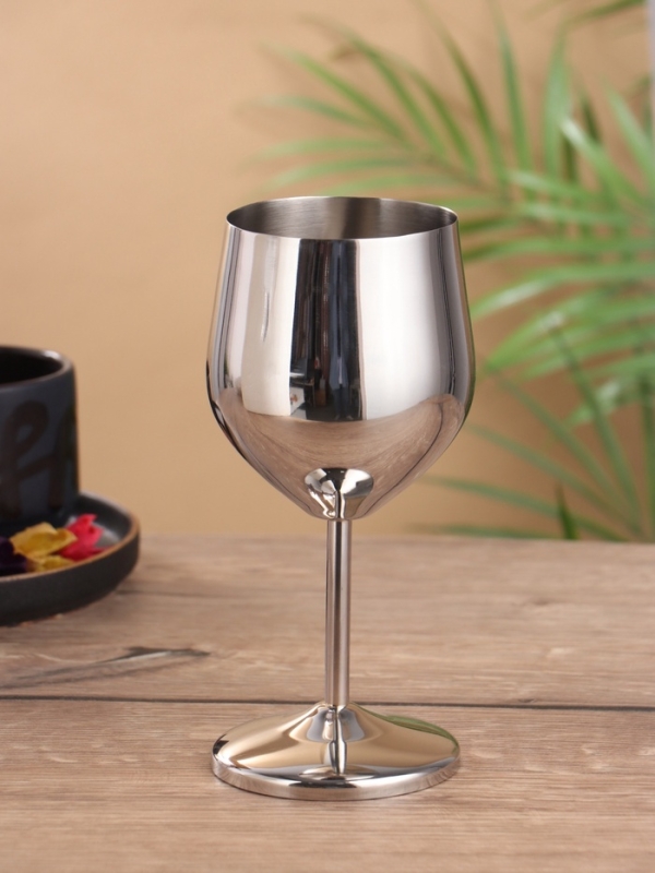 Бокал для вина Бокал для вина "Гобелет" нерж. сталь 8х8х17,5 см