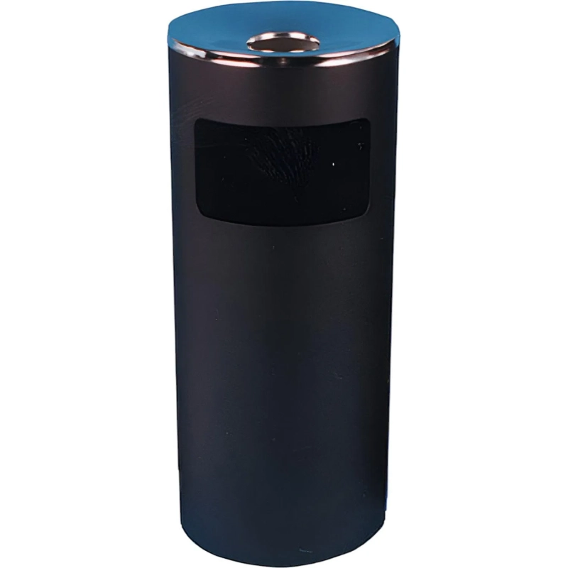 Урна-пепельница 30л металл, черная хром Титан N52