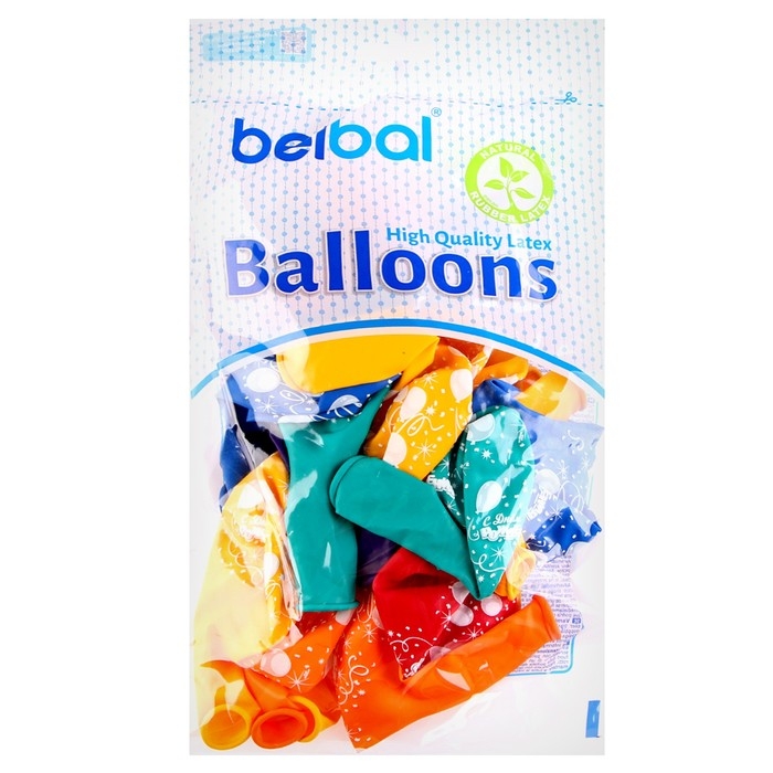 Шар латексный 14 Шар латексный 14" «С днём рождения!», шары и конфетти, набор 25 шт., МИКС