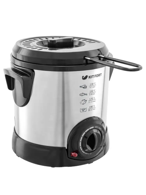 Электрическая фритюрница с чашей для фри 1 литр KT-2009