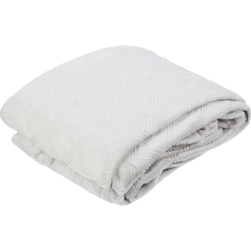 Плед микрофибра Luscan, фактура серый 150x200