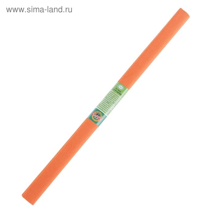 Бумага креповая поделочная гофро Koh-I-Noor 50 x 200 см 9755/12 оранжевая темная, в рулоне