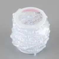Бусы на нитях, 8 мм, 9&plusmn;1 м, прозрачные