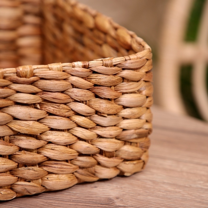 Корзина плетёная 25х25х12 см Корзина плетёная 25х25х12 см