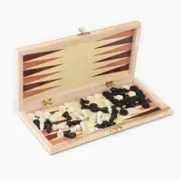 Настольная игра 3 в 1, набор: шахматы, шашки, нарды, 25&times;25 см