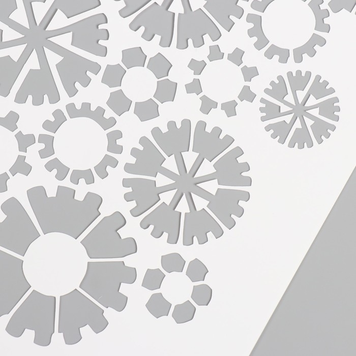 Трафарет пластиковый Трафарет пластиковый "Шестеренки", 16х24 см