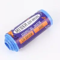 Мешки для мусора 120 л ПНД,толщина 10 мкм, 20 шт в рулоне, цвет синий Мешки для мусора 120 л ПНД,толщина 10 мкм, 20 шт в рулоне, цвет синий