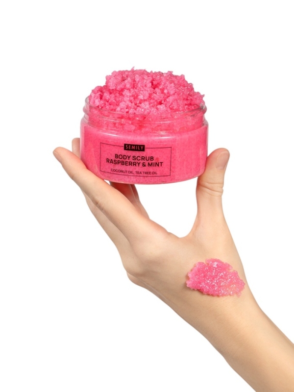 Скраб для тела Semily с малиной и мятой, 300 мл Скраб для тела Semily с малиной и мятой, 300 мл