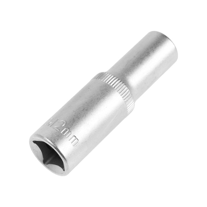 Головка торцевая шестигранная удлиненная ТУНДРА, под квадрат 1/2 Головка торцевая шестигранная удлиненная ТУНДРА, под квадрат 1/2", 12 мм, CrV