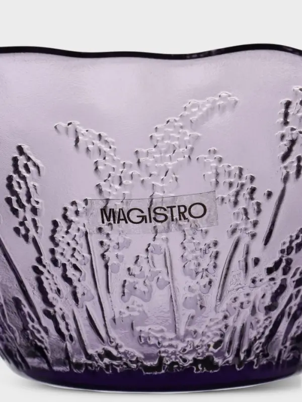 Салатник Magistro &laquo;Французская лаванда&raquo;, 470 мл, 13.7&times;7 см, стекло, сиреневый