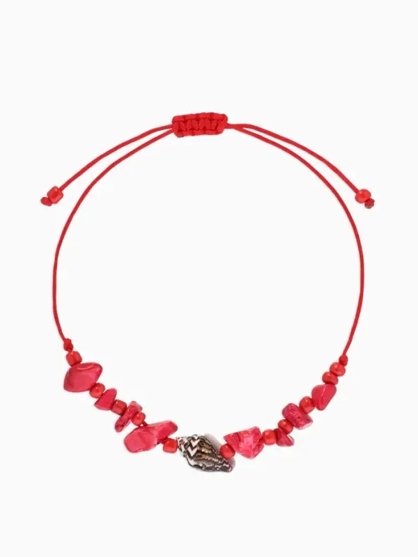 Браслет на нити &laquo;Морской. Ракушка с крошкой перламутра&raquo;, d=6 см, МИКС