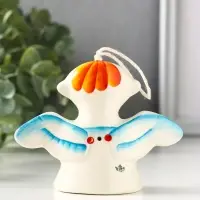 Колокольчик фарфоровый &laquo;Фигурка Ангел&raquo;, авторская роспись, 8 см