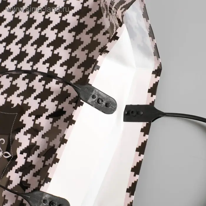 Пакет &laquo;Шанель&raquo;, полиэтиленовый, с пластиковой ручкой, 34&times;34 см, 100 мкм