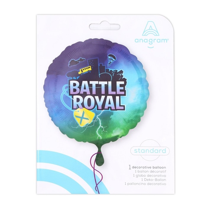 Шар фольгированный 18 Шар фольгированный 18" «Королевская битва» Battle Royal, круг