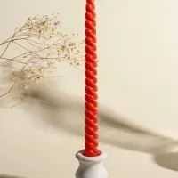 Набор свечей витых, 2х25 см, 4 шт, палитра оранжевого 25,5х8,8х2,4 см Набор свечей витых, 2х25 см, 4 шт, палитра оранжевого 25,5х8,8х2,4 см