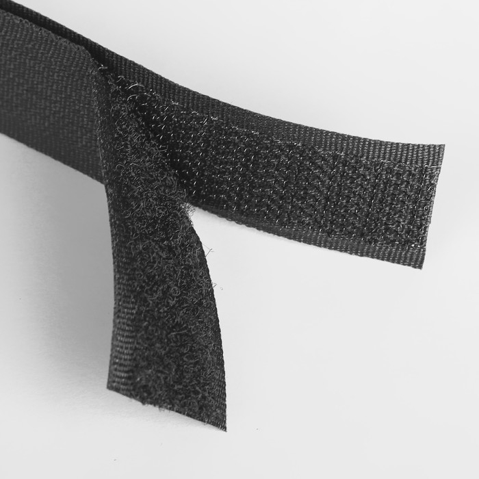 Липучка, 20 мм × 5 ± 1 м, цвет чёрный Липучка, 20 мм × 5 ± 1 м, цвет чёрный