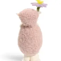 Фигурка декоративная &laquo;Барашек в розовой шубке, с цветком&raquo;, 5&times;4.5&times;11 см
