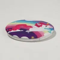 Зеркало складное &laquo;Единороги&raquo;, d=7 см, рисунок МИКС