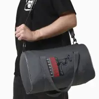 Сумка спортивная на молнии TEXTURA, с подкладкой, длинный ремень, маленький размер, серая