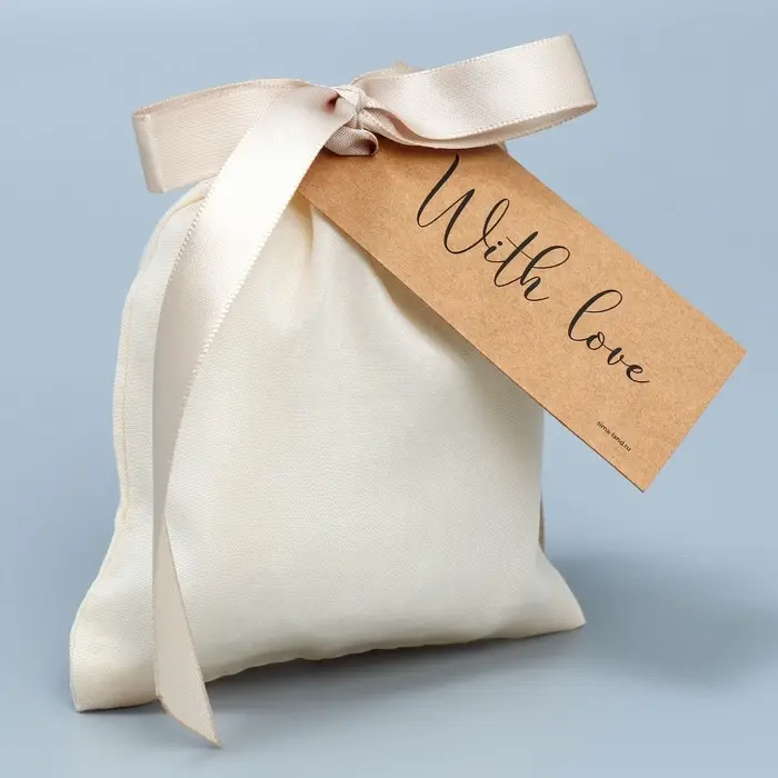 Мешочек подарочный из хлопка «С любовью», 10 х 12 см +/- 1.5 см Мешочек подарочный из хлопка «С любовью», 10 х 12 см +/- 1.5 см