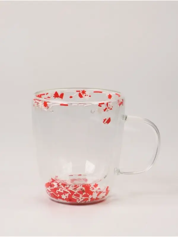 Кружка новогодняя с двойными стенками &laquo;Новогоднее настроение&raquo;, 350 мл