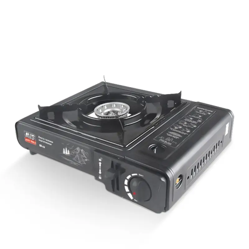 Плита газовая портативная в кейсе AVS GS-02 (встроен.переходник)