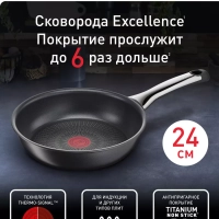 Сковорода Excellence 24 см с антипригарным покрытием