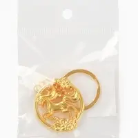Брелок новогодний «Лошадь», зол, 3 х 8,5 см