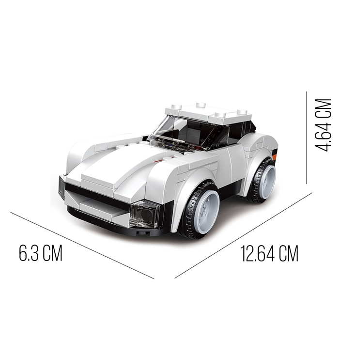 Конструктор блочный «Спорткар», 10 вариантов сборки, 181 деталь Конструктор блочный «Спорткар», 10 вариантов сборки, 181 деталь